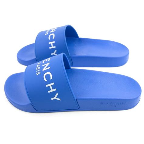 givenchy fur slides blue|Givenchy slides for women.